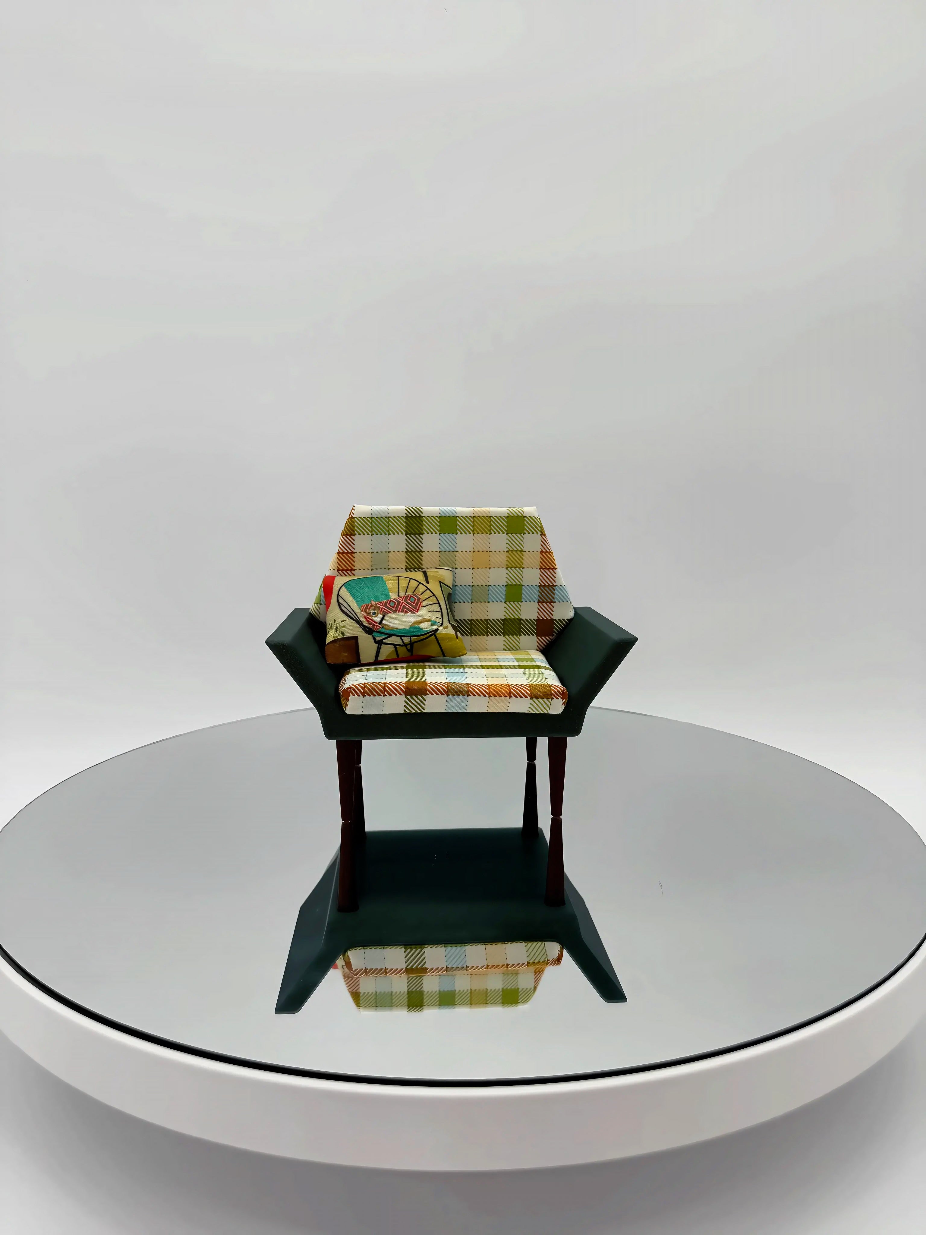 Green and Cream Plaid